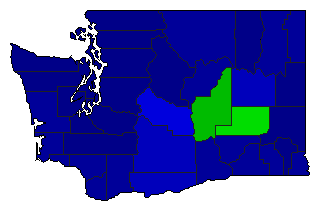 2000 Washington County Map of Republican Primary Election Results for Governor