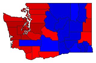 2000 Washington County Map of General Election Results for Lt. Governor