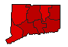 2000 Connecticut County Map of General Election Results for Senator