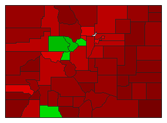 2001 Colorado County Map of General Election Results for Initiative