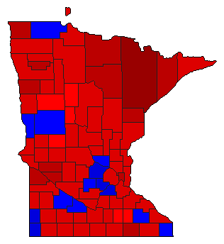 2002 Minnesota County Map of General Election Results for Attorney General