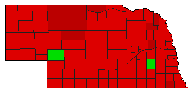 2002 Nebraska County Map of General Election Results for Initiative