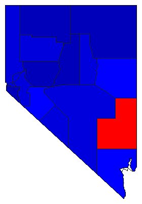 2002 Nevada County Map of General Election Results for Controller