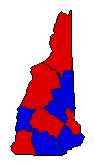 2002 New Hampshire County Map of General Election Results for Senator