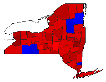 2002 New York County Map of General Election Results for Attorney General