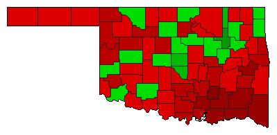 2002 Oklahoma County Map of General Election Results for Initiative