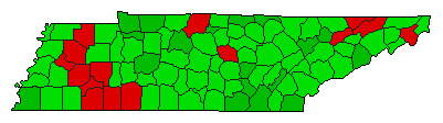 2002 Tennessee County Map of General Election Results for Initiative