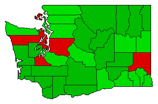 2002 Washington County Map of General Election Results for Initiative