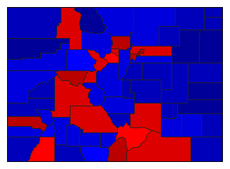 2002 Colorado County Map of General Election Results for Senator