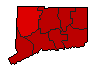 2002 Connecticut County Map of General Election Results for Attorney General