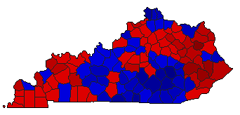 2003 Kentucky County Map of General Election Results for State Auditor