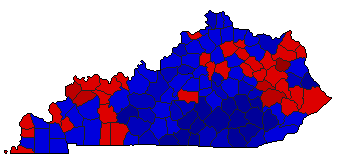 2003 Kentucky County Map of General Election Results for Agriculture Commissioner