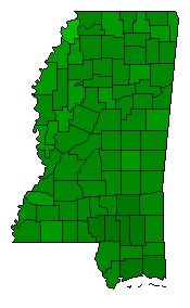 2003 Mississippi County Map of General Election Results for Referendum