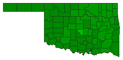 2004 Oklahoma County Map of General Election Results for Initiative