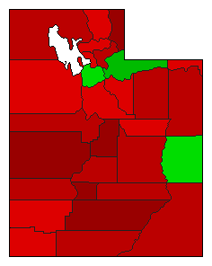2004 Utah County Map of General Election Results for Initiative