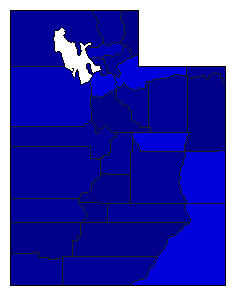 2004 Utah County Map of General Election Results for Attorney General