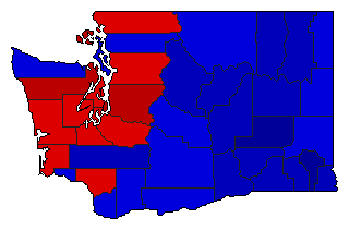 2004 Washington County Map of General Election Results for Controller