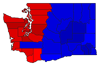 2004 Washington County Map of General Election Results for Insurance Commissioner
