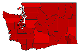 2004 Washington County Map of General Election Results for Initiative