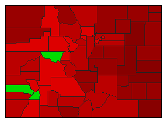 2004 Colorado County Map of General Election Results for Initiative