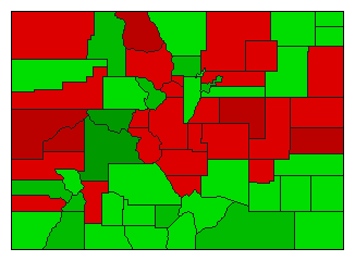 2005 Colorado County Map of Special Election Results for Referendum