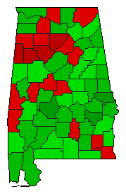2006 Alabama County Map of General Election Results for Referendum