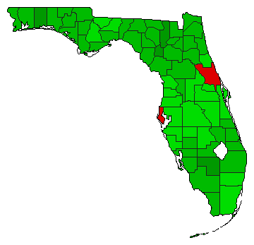 2006 Florida County Map of General Election Results for Referendum