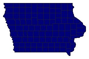2006 Iowa County Map of General Election Results for State Auditor