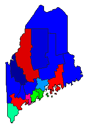 2006 Maine County Map of Republican Primary Election Results for Governor