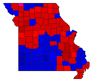 2006 Missouri County Map of General Election Results for State Auditor