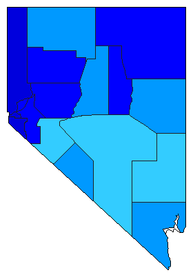 2006 Nevada County Map of Republican Primary Election Results for Lt. Governor
