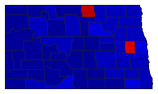 2006 North Dakota County Map of General Election Results for Attorney General