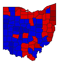 2006 Ohio County Map of General Election Results for Attorney General