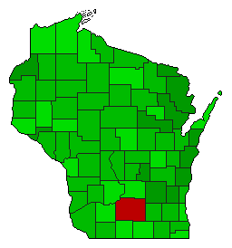 2006 Wisconsin County Map of General Election Results for Referendum
