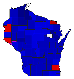 2006 Wisconsin County Map of Republican Primary Election Results for Attorney General