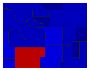 2006 Wyoming County Map of Republican Primary Election Results for State Treasurer