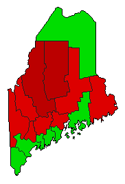 2007 Maine County Map of General Election Results for Referendum