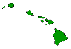 2008 Hawaii County Map of Democratic Primary Election Results for President