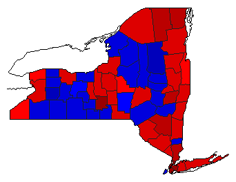 2008 New York County Map of General Election Results for President
