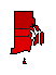 2008 Rhode Island County Map of General Election Results for President