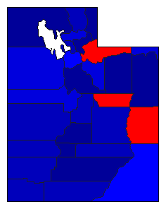 2008 Utah County Map of General Election Results for State Auditor