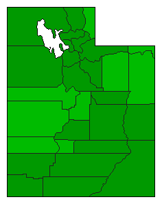 2008 Utah County Map of General Election Results for Referendum