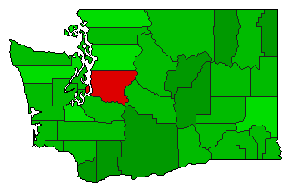 2008 Washington County Map of General Election Results for Initiative