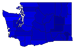 2008 Washington County Map of Open Runoff Election Results for Secretary of State