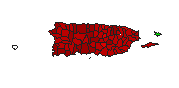 2008 Puerto Rico County Map of Democratic Primary Election Results for President