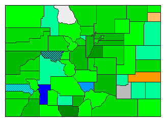 2008 Colorado County Map of Republican Primary Election Results for President