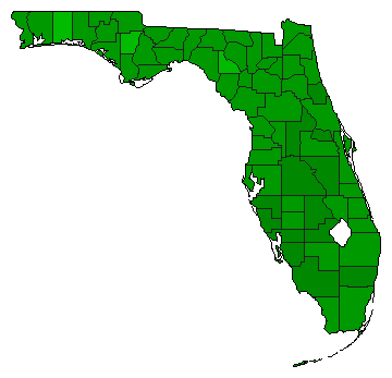 2010 Florida County Map of General Election Results for Referendum