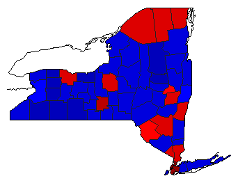 2010 New York County Map of General Election Results for Attorney General