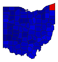 2010 Ohio County Map of Republican Primary Election Results for Secretary of State