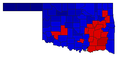 2010 Oklahoma County Map of General Election Results for State Auditor